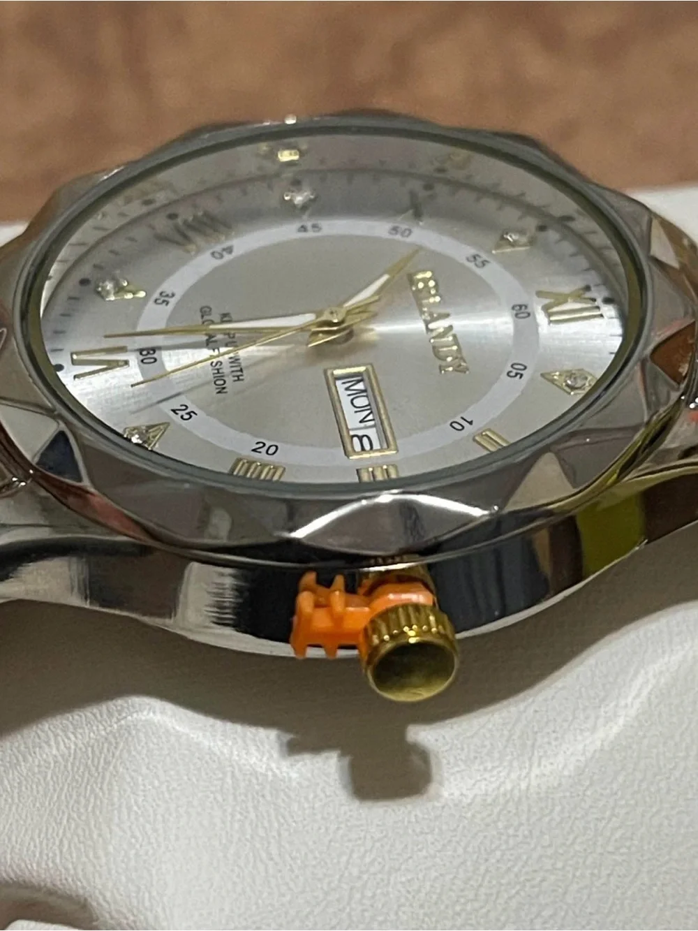 IRLANDY Two-Tone Silver and Gold Men's Watch